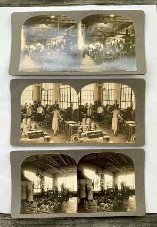 Stereoscope Stereoview Viewer Photo Card Set Of 3 Imperial Electric Co.  1935 - 40