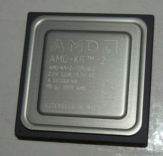 Amd - K6 - 2,  /570acz Cpu Processer Vintage Socket 7 570mhz