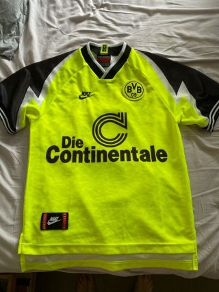 Borussia Dortmund 1995/96 Nike Vintage Football Shirt Size Xs/small