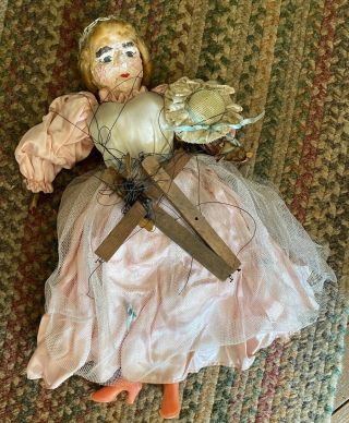 Very Old Vintage Princess Marionette Doll