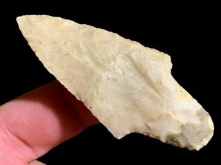 Outstanding Adena Point Arrowhead Madison Co. ,  Il.  Authentic Artifact M919