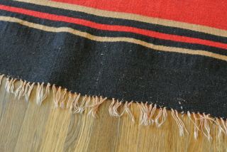 Vtg.  Indian Wool Blanket Rug 66 