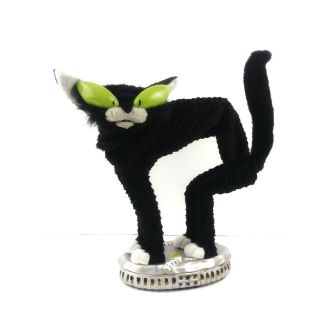 Vintage Gemmy Fraidy Cat Halloween Scrawny Black Alley See Video