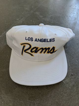 Vintage Nfl Los Angeles Rams Sports Specialties The Twill Snapback Hat Script