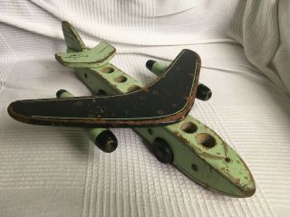 Vintage Seaver Toy Co.  Burbank Wooden Toy Airplanes - 2 Of Them