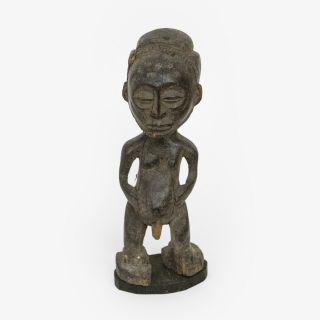 Vintage Hemba Ancestral Figure African Hand Carved Wood Tribal Figurine Statue