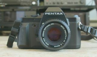 Vintage Pentax P3n 35mm Slr Camera With 50mm 1:2 Lens & Batteries