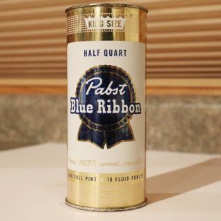 Pabst Blue Ribbon Beer 16 Oz.  Flat Top - Tapacan