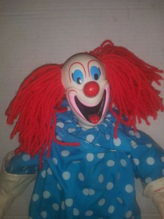 Vintage 1999 Bozo The Clown Doll 19” Aurora A & A Plush Inc Vtg Toy Rare