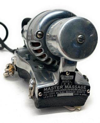 Vintage Master Massage Model 98 Hand Held Vibrating Massage Machine C 2