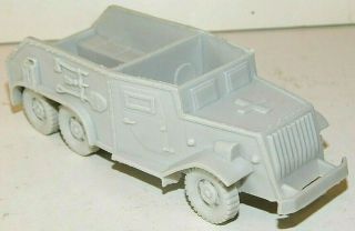 Old Marx 1960s Plastic,  54mm Wwii German Army,  Armored Personnel Truck,  D