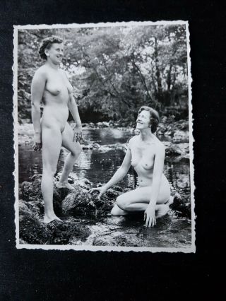 4 Nude Risque Erotic Amateur Model Glamour Pin - Up Private Photo C1950