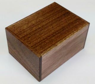 12 Steps Walnut Wood 3 Sun Japanese Puzzle Box Karakuri Himitsu - Bako Oka Craft