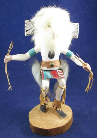 White Owl Dancer 11 " Kachina Doll Handmade Native American,  Signed Daniel P.