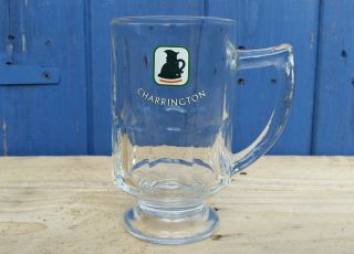 Vintage Charrington Half Pint Beer Mug Tankard Glass Crown Stamp Er