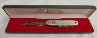 Wenger 100th Anniversary Swiss Army Knife Alox Limited Edition Victorinox W/case