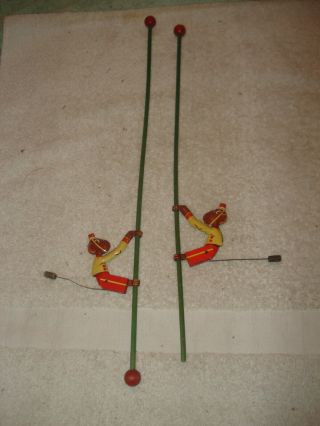 Vintage Jog - O The Climbing Monkey Tin Toy 1950s Tot -