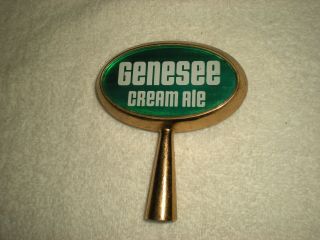 Classic " Genesee Cream Ale " Metal Tapper Handle Double Sided