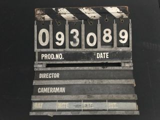 Vintage National Cine Equipment Slate (clapper) 16mm 35mm Arri Bolex 8mm Film