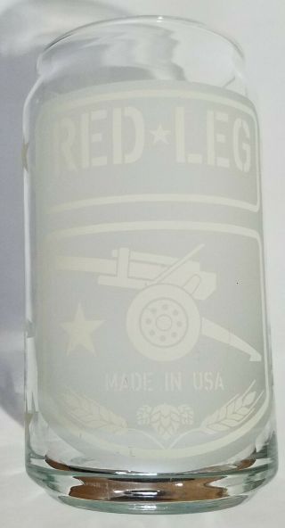 Collectible 12 - Oz Souvenir Drinking Glass From Red Leg Brewing Co.