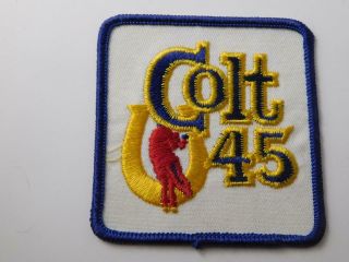 Colt 45 Beer Vintage Hat Vest Patch Badge Brewery Advertising Collector