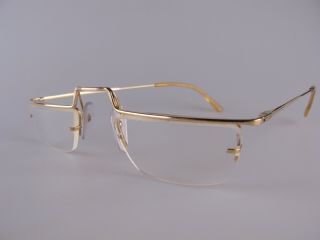 Vintage Essel Gold Filled Half Eye Reading Glasses Made In France