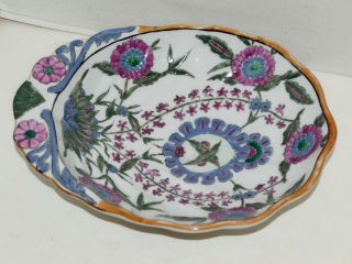 You Xian Ju Jianzhi Porcelain Dish Plate Trincket Floral Shell Shaped