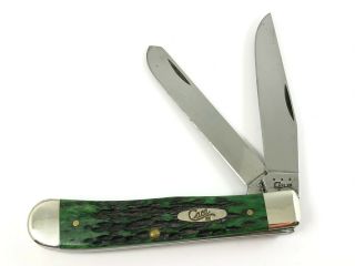 Case Usa Xx Trapper Knife Green Bone 6254 Ss 4073 - Nt