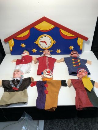 Vintage Mister Rogers Neighborhood Hand Puppets Set Of 6