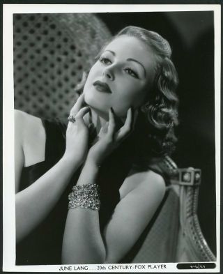 June Lang In Stylish Portrait Vintage 1930s Photo By Gene Kornman