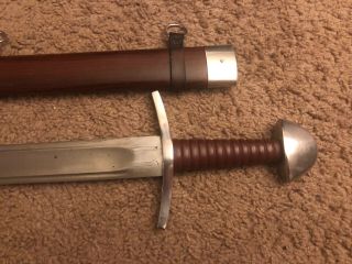 Battle Ready Viking Medieval Sword Round Tip