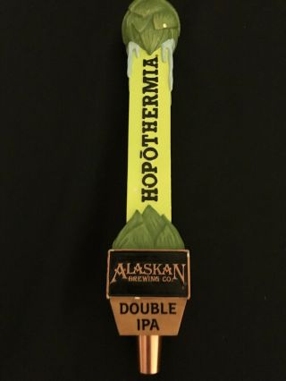 Alaskan Brewing Co.  Hopothermia Double Ipa Beer Tap Handle Knob 11” Alaska