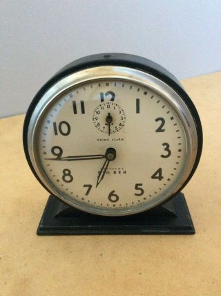 Vintage 1930’s Big Ben Westclox Style 4 Chime Alarm Clock -