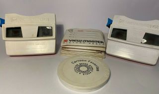 2x Retro Vintage Viewmasters With 49 Reels