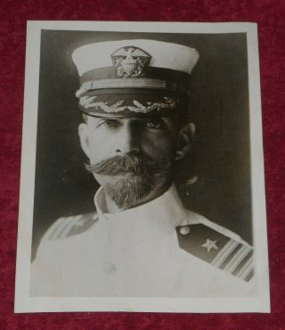 1919 Press Photo Us Navy Rear Admiral Walter Crosley Captain Uss Rhode Island
