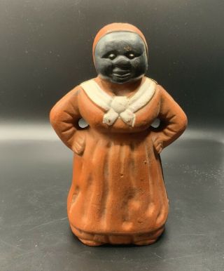 Vintage African American Woman Hubley Cast Iron Bank
