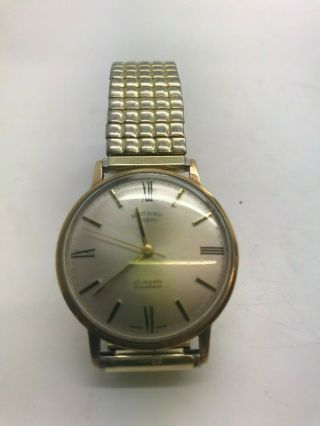 Vintage 1960’s Mens Rotary Swiss Made Watch Parts 17 Jewel Incabloc