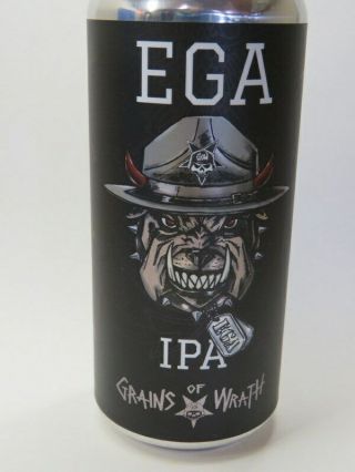 Craft Beer Can Grains Of Wrath Brewery Ega Ipa Camas,  Washington