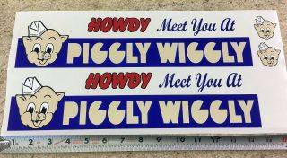 Custom Piggly Wiggly Tonka/smith Miller Semi Truck Sticker Set Cu - 037
