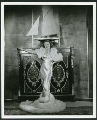 Barbara Stanwyck In Stylish Portrait Vintage 1930s Photo By Longworth