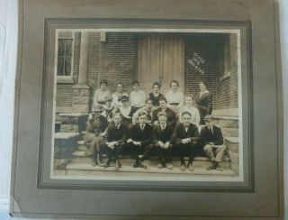 Vintage Photograph Decatur Michigan High School Class 1918 Students Identified