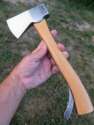 MARBLES Arms Safety AXE HATCHET No.  4 Gladstone,  Mich USA PRISTINE Minty 3