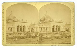 1876 Philadelphia Centennial Exhibition Pennsylvania Day Stereoview Photo