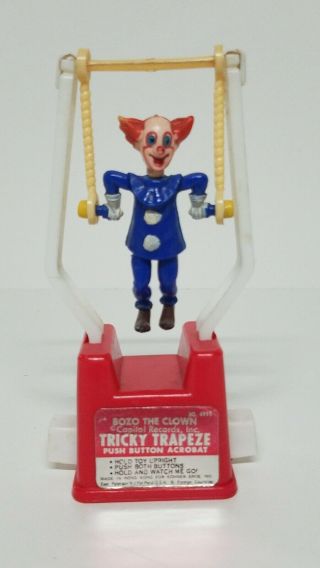 Bozo The Clown Tricky Trapeze Acrobat Kohner 1970 