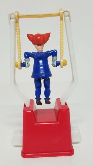 Bozo the Clown Tricky Trapeze Acrobat Kohner 1970 ' s Great Silly Fun Toy 3