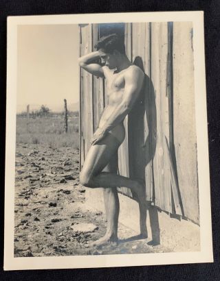 Vintage Male Physique Photo - Bruce Of Los Angeles - Gay Interest - 4x5 B/w 5