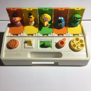 Vintage 1980’s Sesame Street Poppin’ Pals Muppet Playskool Nostalgic Toddler Toy