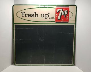 Vintage Fresh Up With 7 Up Chalkboard