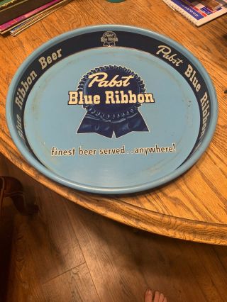 Vintage Pabst Blue Ribbon Beer Tray In