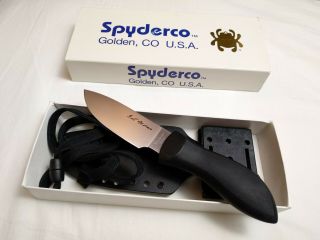 Spyderco Fb02 Bill Moran Fixed Blade Knife Vg - 10 Steel.  Like.